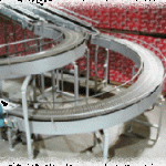 Slat Conveyor at a bottling plant