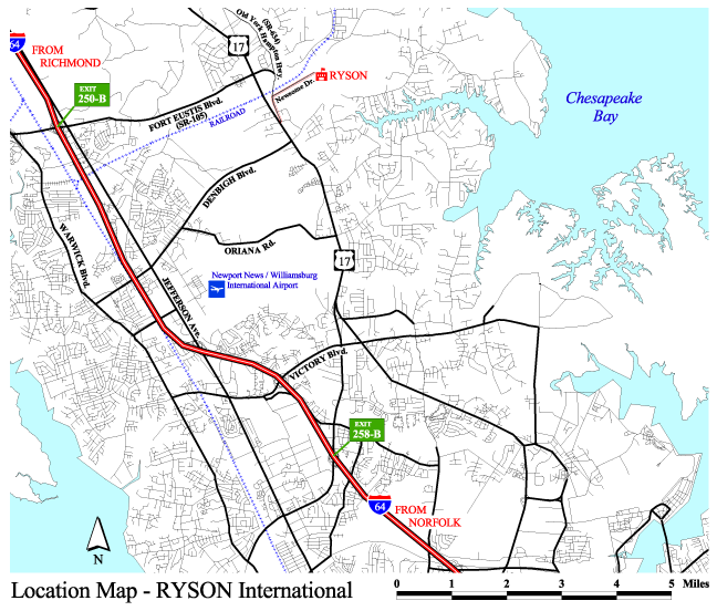 Ryson Local Driving Map