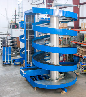 The Ryson Spiral is an ideal for multi-level warehousing operations.