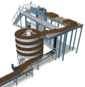 Mass Flow Spiral in a Beverage Conveying Application