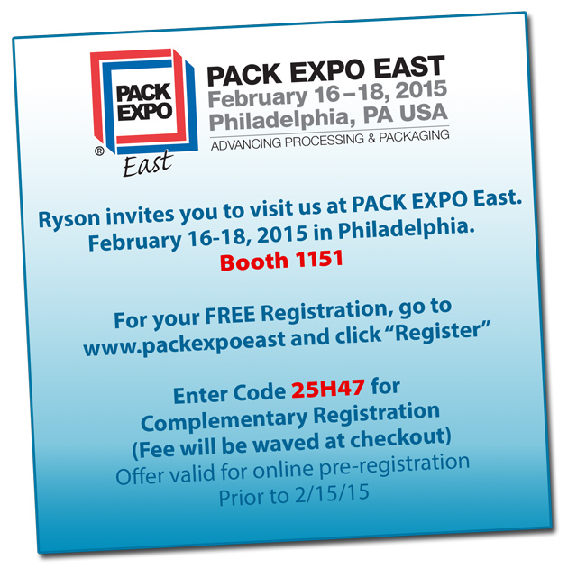 Free Registration for Pack Expo East