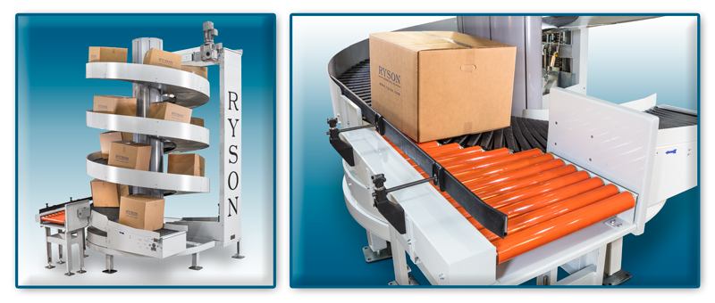 Ryson Multiple Entry Spirals with Induction Conveyor