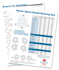 Download the Ryson Spiral Model Chart and RFQ Form