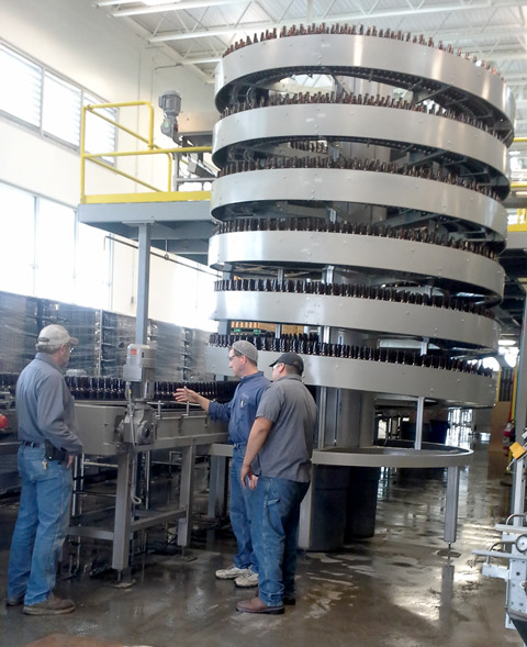 Ryson Service Team installs a mass flow spiral