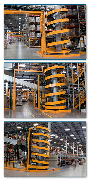 Space Saving Ryson Spirals at Distribution Center