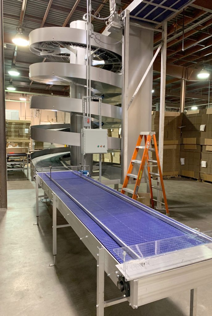 Ryson Spiral Conveyors are Gentile enough for Bakery Products