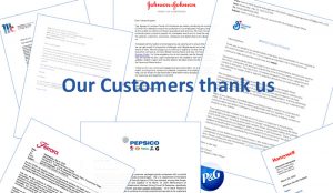 Thank you letters for our commitment to customer support.