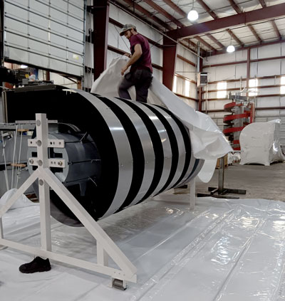 Preparing a Spiral for the Shipping Container