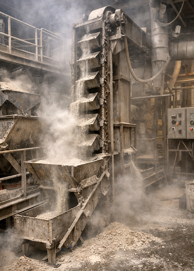 conveying with dust, spillage and contaminants 